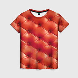 Женская футболка Quilted furniture leather