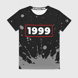 Женская футболка 1999 - в красной рамке на темном