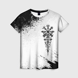 Женская футболка Дерзкий рунический компас