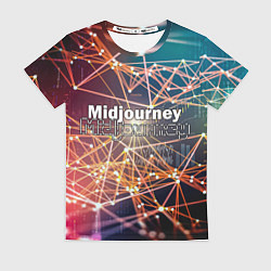 Футболка женская Midjourney neuronet, цвет: 3D-принт