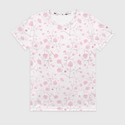 Женская футболка Нежные , весенние цветы