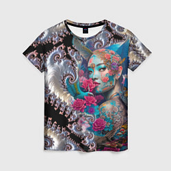 Футболка женская Japanese beauty - irezumi, цвет: 3D-принт