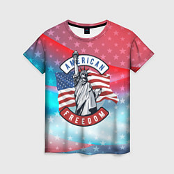 Женская футболка American freedom