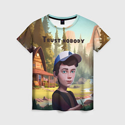 Футболка женская Диппер Trust nobody, цвет: 3D-принт