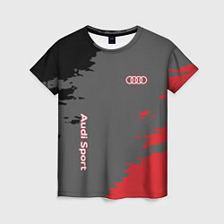 Футболка женская Audi sport grunge, цвет: 3D-принт