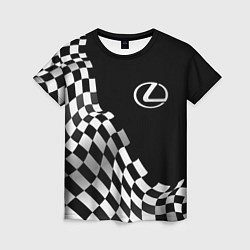 Футболка женская Lexus racing flag, цвет: 3D-принт