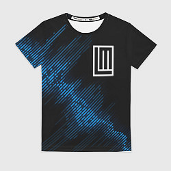 Женская футболка Lindemann звуковая волна