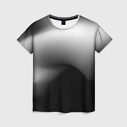 Женская футболка Градиент черный