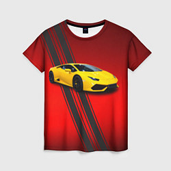 Женская футболка Итальянский гиперкар Lamborghini Aventador