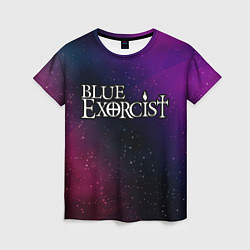 Футболка женская Blue Exorcist gradient space, цвет: 3D-принт