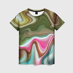 Женская футболка Color waves