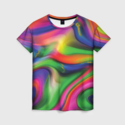 Футболка женская Bright colors, цвет: 3D-принт