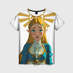 Футболка женская The legend of Zelda - ahegao, цвет: 3D-принт