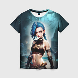 Футболка женская Jinx arcane League of legends, цвет: 3D-принт
