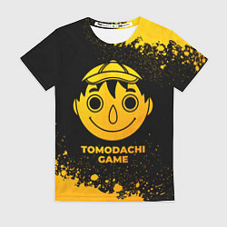 Женская футболка Tomodachi Game - gold gradient