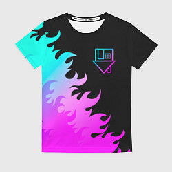 Футболка женская The Neighbourhood неоновый огонь, цвет: 3D-принт