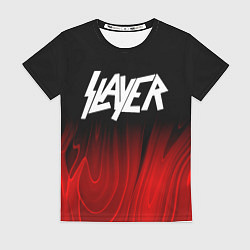 Футболка женская Slayer red plasma, цвет: 3D-принт