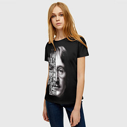 Футболка женская Джон Леннон легенда, цвет: 3D-принт — фото 2