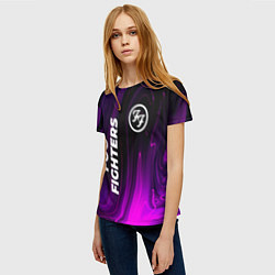 Футболка женская Foo Fighters violet plasma, цвет: 3D-принт — фото 2