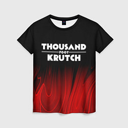 Футболка женская Thousand Foot Krutch red plasma, цвет: 3D-принт