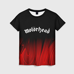 Женская футболка Motorhead red plasma