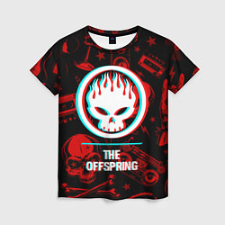 Женская футболка The Offspring rock glitch