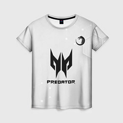 Футболка женская TNC Predator white, цвет: 3D-принт