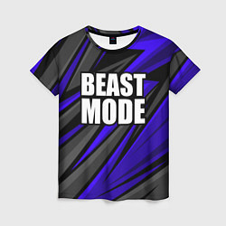 Футболка женская Beast mode - синяя униформа, цвет: 3D-принт