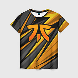 Футболка женская Fnatic - киберспорт желтый, цвет: 3D-принт