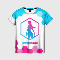 Футболка женская Tomb Raider neon gradient style, цвет: 3D-принт