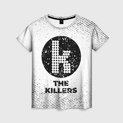 Футболка женская The Killers с потертостями на светлом фоне, цвет: 3D-принт
