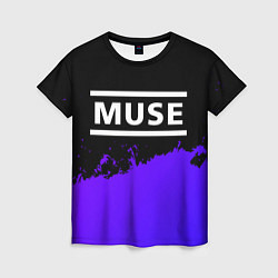 Футболка женская Muse purple grunge, цвет: 3D-принт