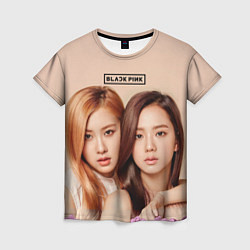 Футболка женская Blackpink Jisoo and Rose, цвет: 3D-принт