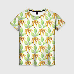 Футболка женская Flowers world, цвет: 3D-принт