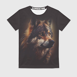 Женская футболка Вожак волчьей стаи