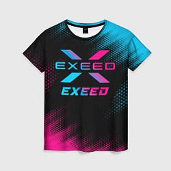 Футболка женская Exeed - neon gradient, цвет: 3D-принт