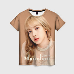 Футболка женская Blackpink Lisa blonde, цвет: 3D-принт