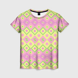 Футболка женская Pink yellow style, цвет: 3D-принт