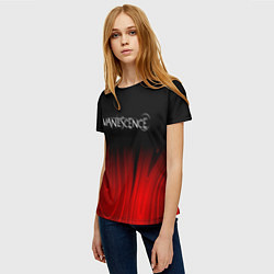 Футболка женская Evanescence red plasma, цвет: 3D-принт — фото 2