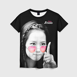 Футболка женская Blackpink Jisoo Attention sign, цвет: 3D-принт