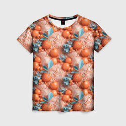 Женская футболка Сочные фрукты клипарт
