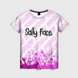 Футболка женская Sally Face pro gaming: символ сверху, цвет: 3D-принт
