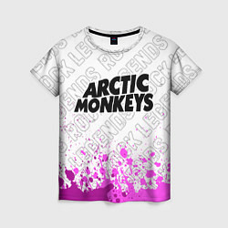 Женская футболка Arctic Monkeys rock legends: символ сверху