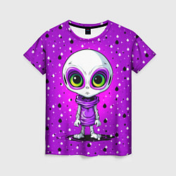 Футболка женская Alien - purple color, цвет: 3D-принт