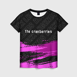 Футболка женская The Cranberries rock legends: символ сверху, цвет: 3D-принт