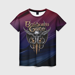 Футболка женская Baldurs Gate 3 logo geometry, цвет: 3D-принт