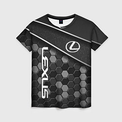 Футболка женская Lexus - Строгий технологичный, цвет: 3D-принт
