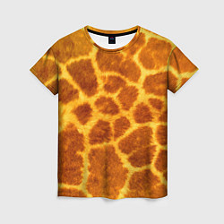 Футболка женская Шкура жирафа - текстура, цвет: 3D-принт