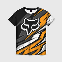 Женская футболка Fox motocross racing - orange