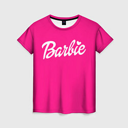 Футболка женская Барби розовая, цвет: 3D-принт